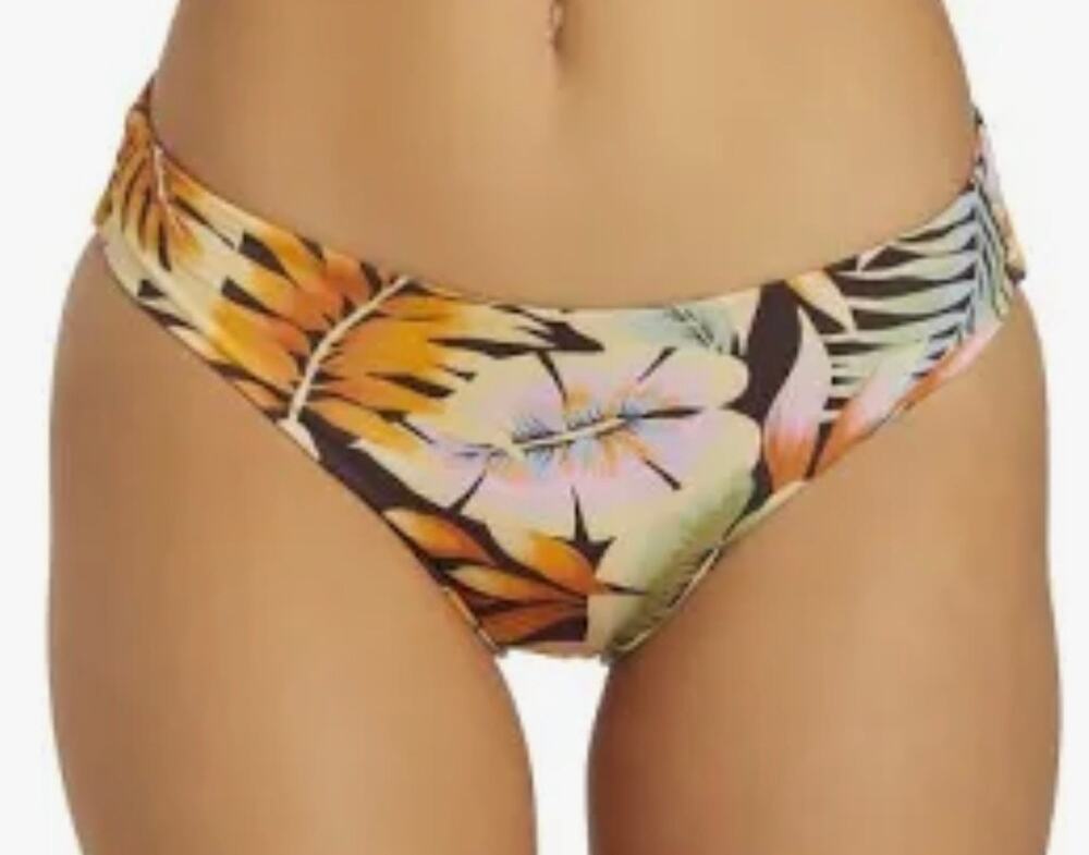Billabong postcards From Paradise Lowrider Swim Bikini Bottom S NWT